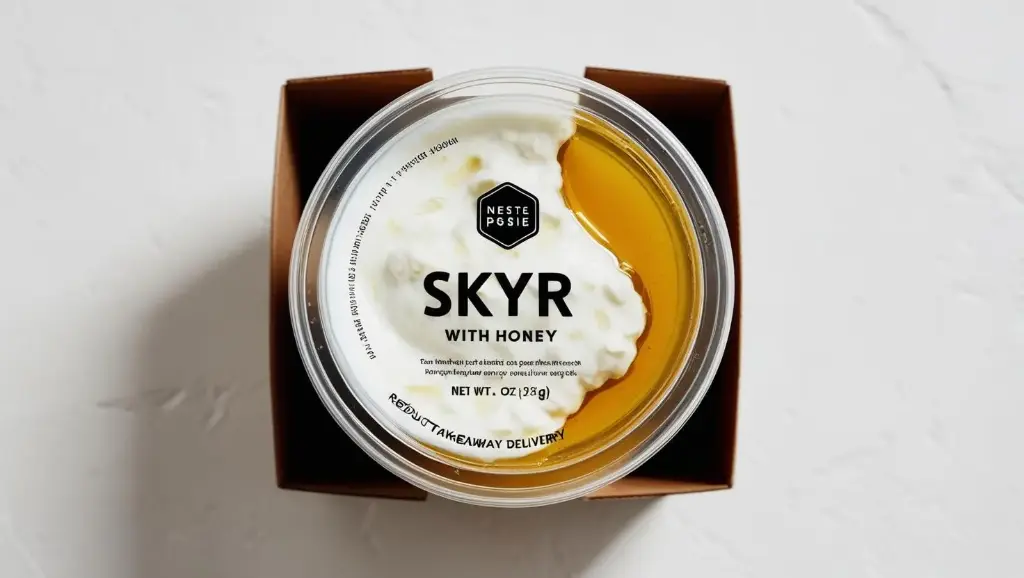 Fit'Skyr nature 0 % et Miel