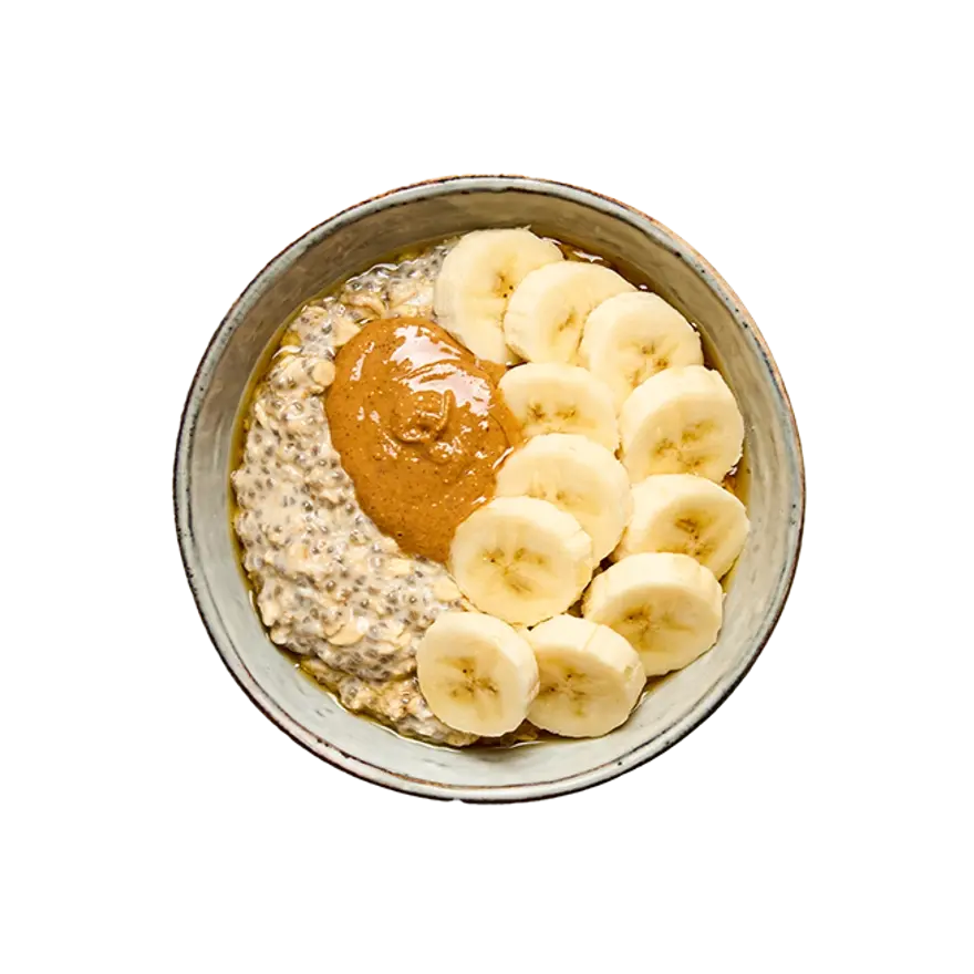 Fit' Porridge Beurre de Cacahuète et Banane, cannelle et Miel