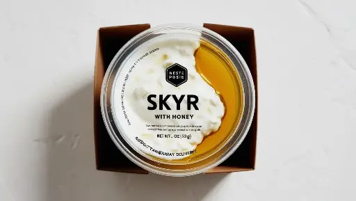 Fit'Skyr nature 0 % et Miel